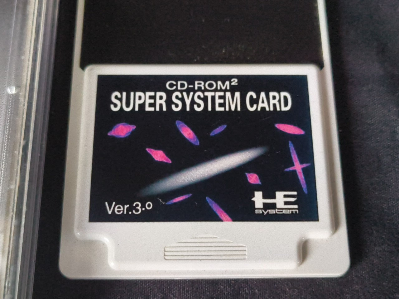 Super System Card Ver. 3.0 Hu-Card, manual, case PC Engine(Turbografx-16)-h0304-
