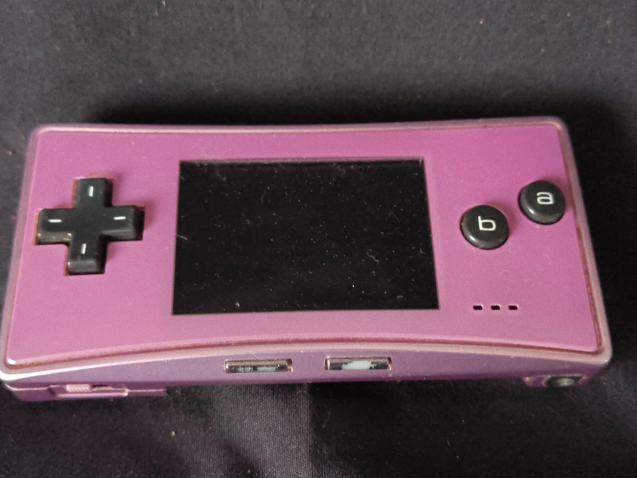 JUNK/Broken Nintendo Gameboy Micro Purple color Edition console OXY-001-h0304-