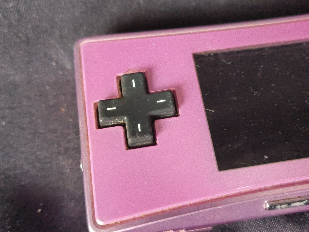 JUNK/Broken Nintendo Gameboy Micro Purple color Edition console OXY-001-h0304-