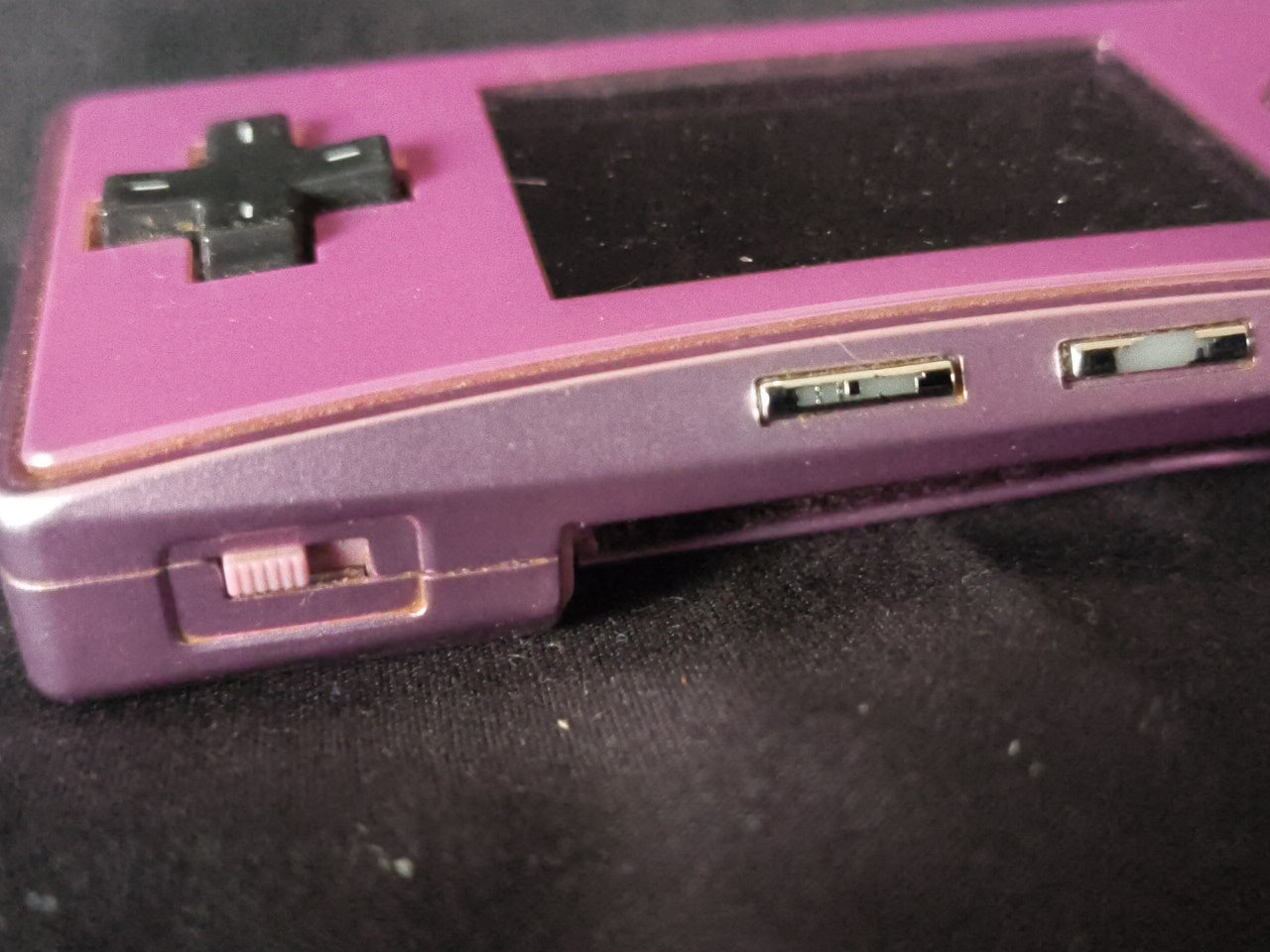 JUNK/Broken Nintendo Gameboy Micro Purple color Edition console OXY-001-h0304-