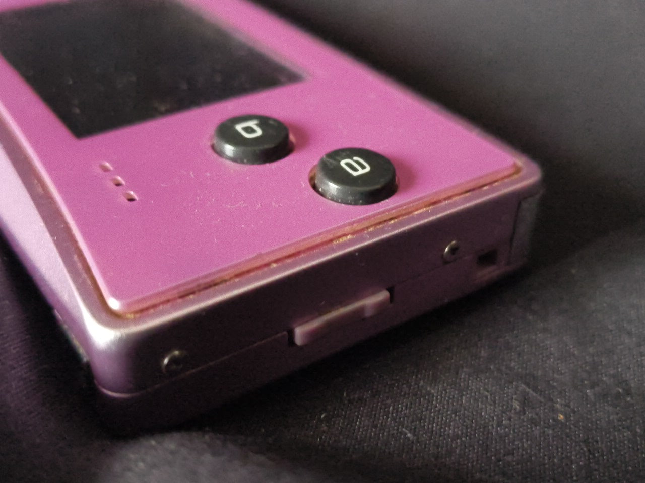 JUNK/Broken Nintendo Gameboy Micro Purple color Edition console OXY-001-h0304-