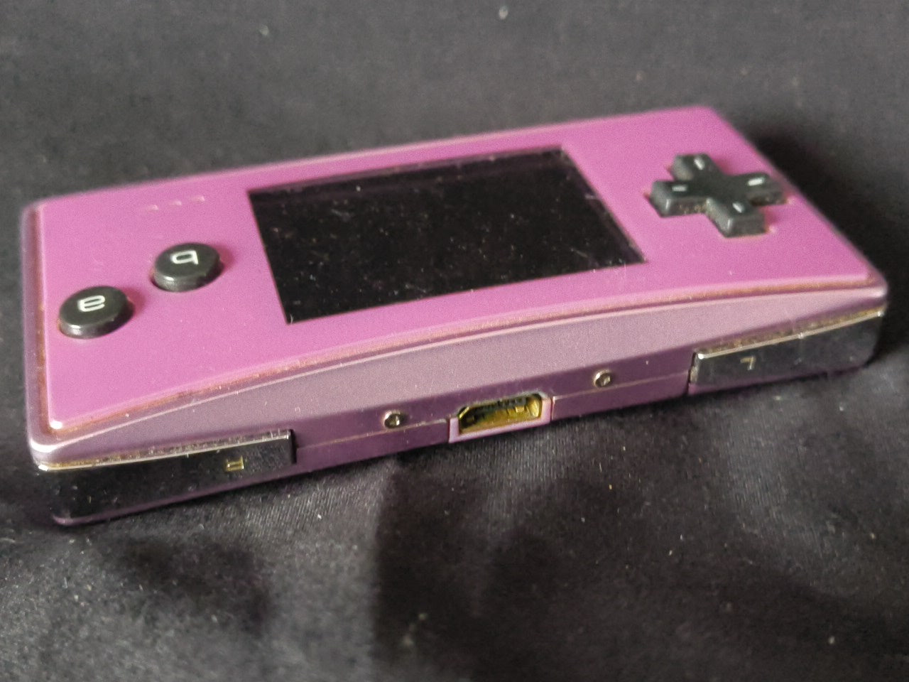 JUNK/Broken Nintendo Gameboy Micro Purple color Edition console OXY-001-h0304-