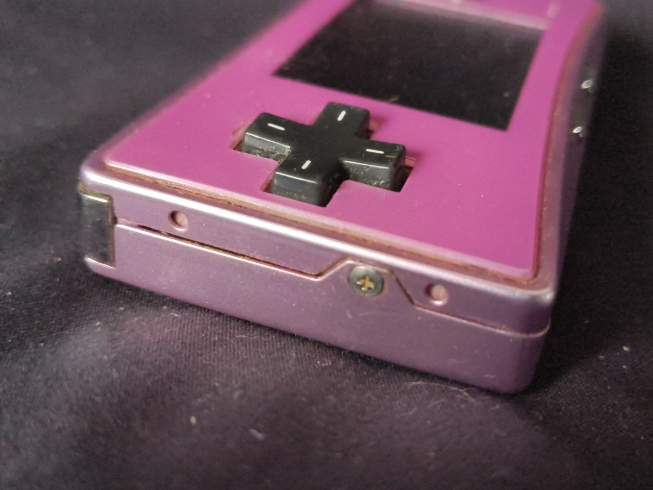 JUNK/Broken Nintendo Gameboy Micro Purple color Edition console OXY-001-h0304-