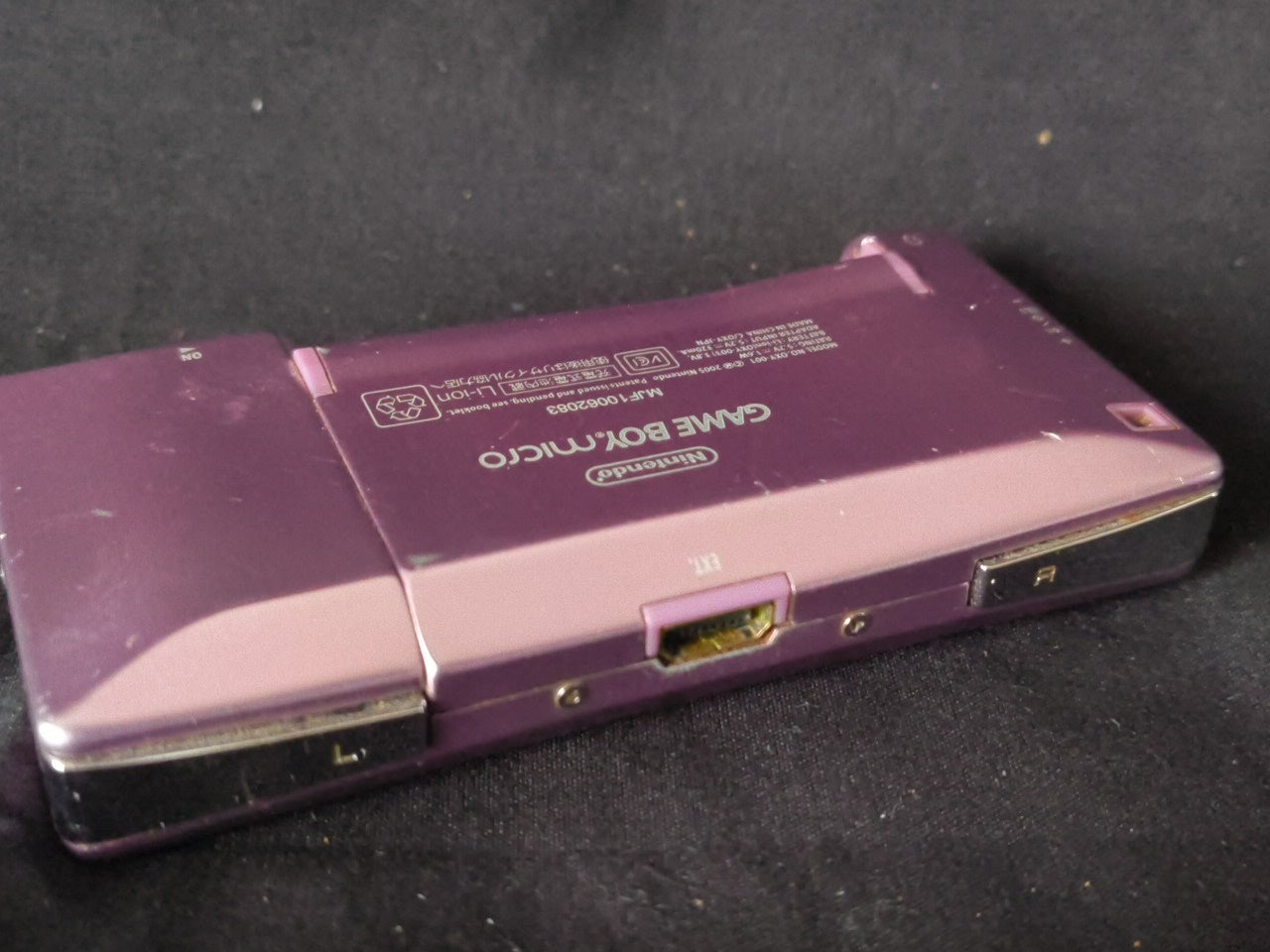 JUNK/Broken Nintendo Gameboy Micro Purple color Edition console OXY-001-h0304-