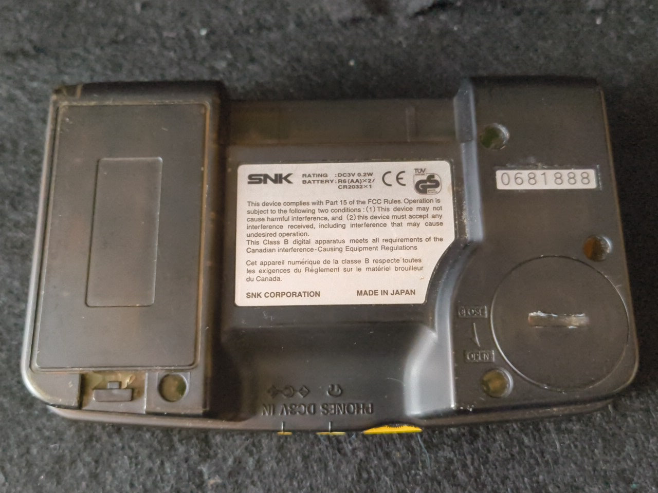 SNK NEOGEO POCKET Color Ganbare Hanshin Tigers Version console, working-h0307-