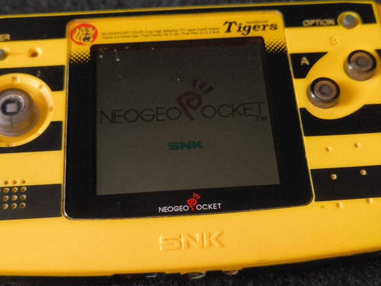 SNK NEOGEO POCKET Color Ganbare Hanshin Tigers Version console, working-h0307-