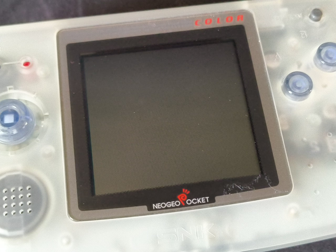 SNK NEOGEO POCKET Color Crystal White Console  W/Manual Box set, Working-h0307-