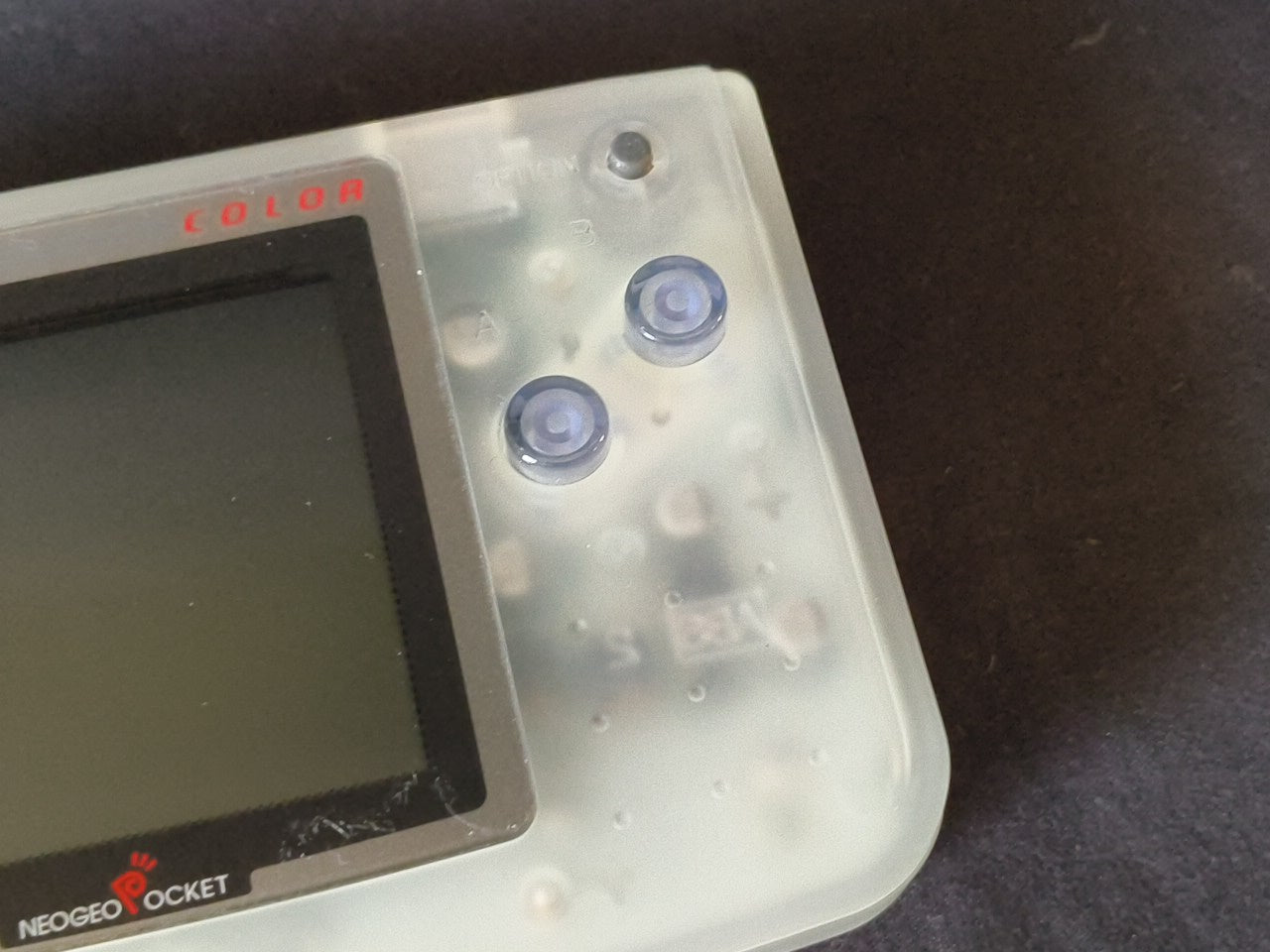 SNK NEOGEO POCKET Color Crystal White Console  W/Manual Box set, Working-h0307-