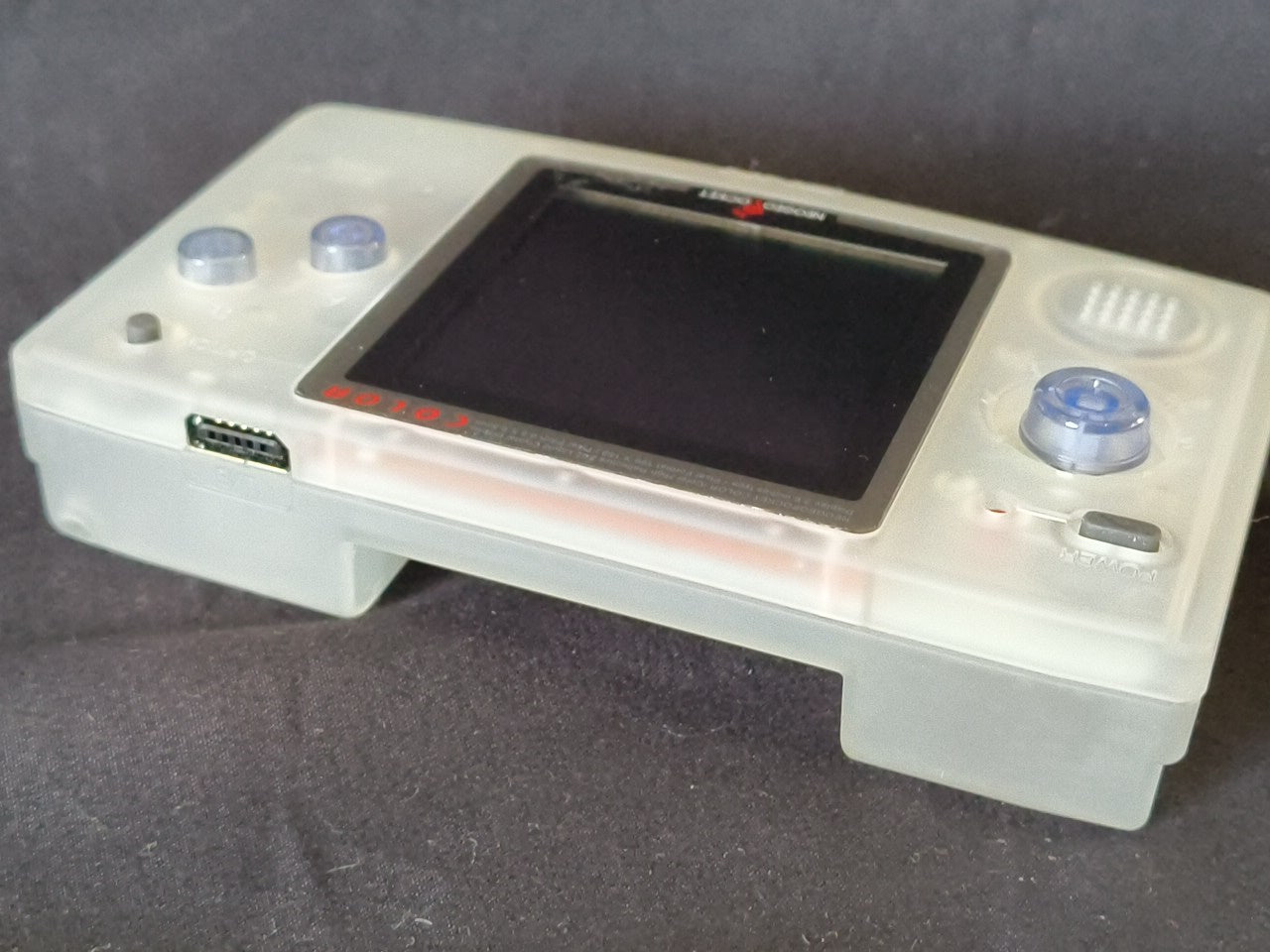 SNK NEOGEO POCKET Color Crystal White Console  W/Manual Box set, Working-h0307-