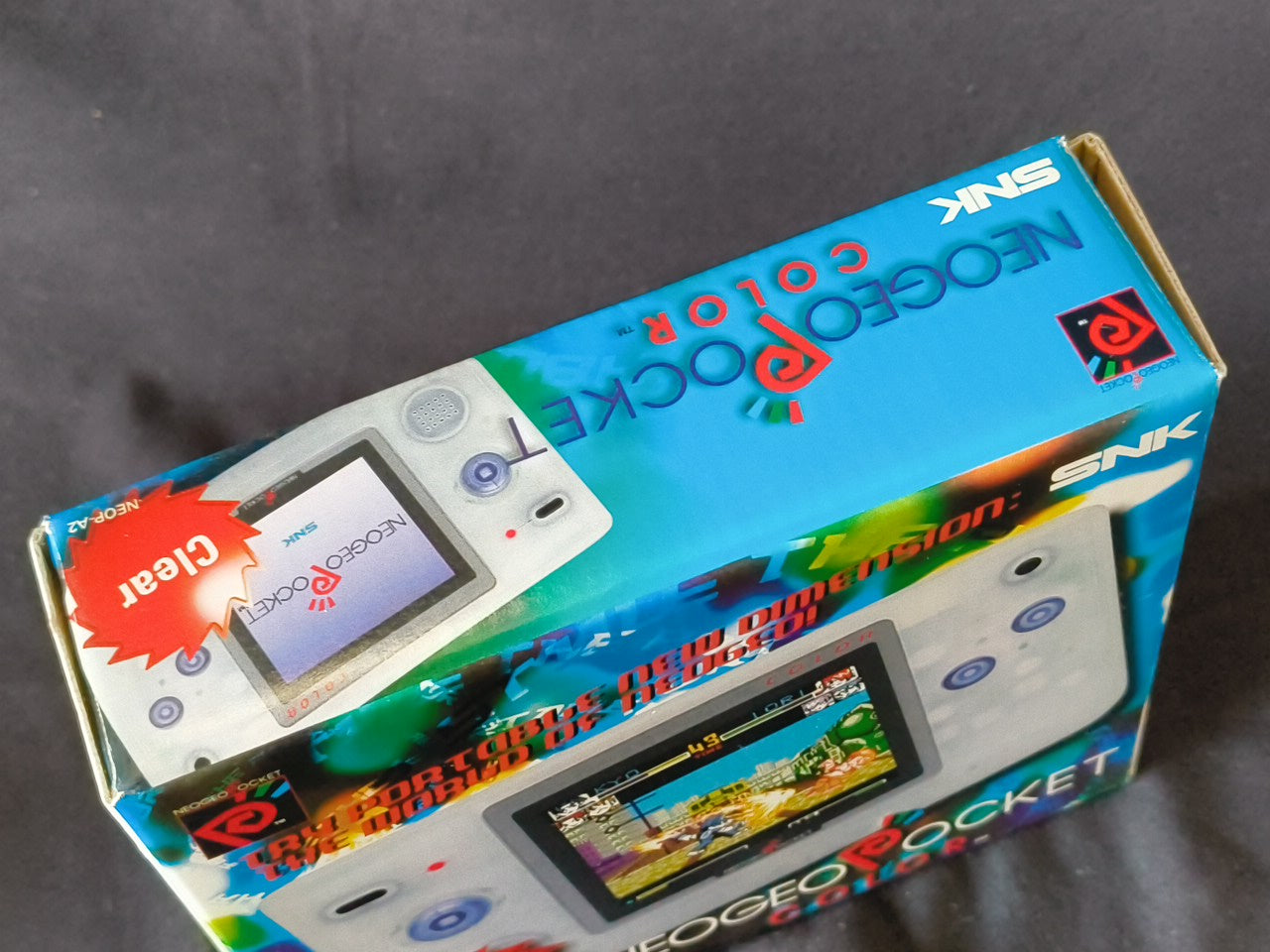 SNK NEOGEO POCKET Color Crystal White Console  W/Manual Box set, Working-h0307-