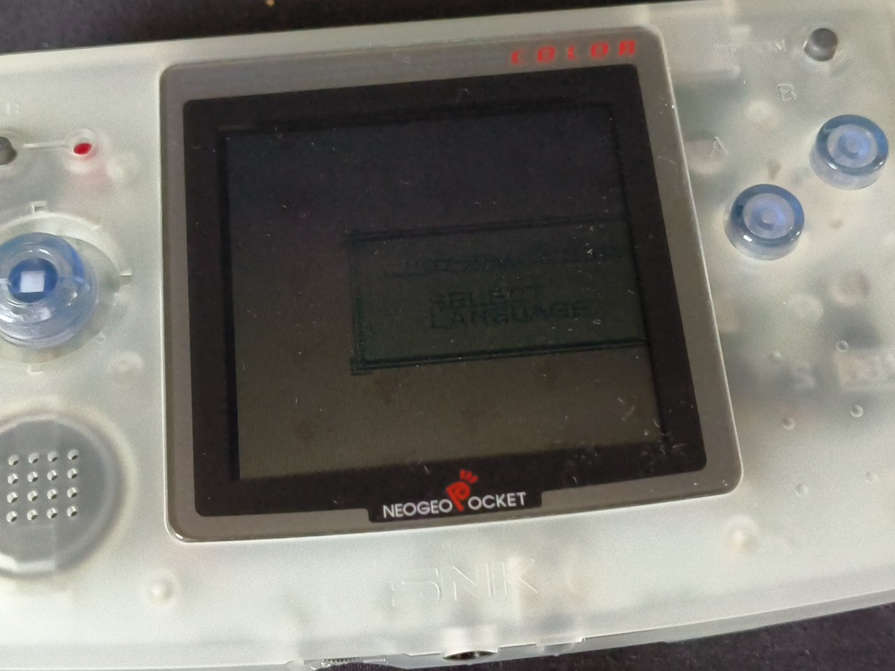 SNK NEOGEO POCKET Color Crystal White Console  W/Manual Box set, Working-h0307-
