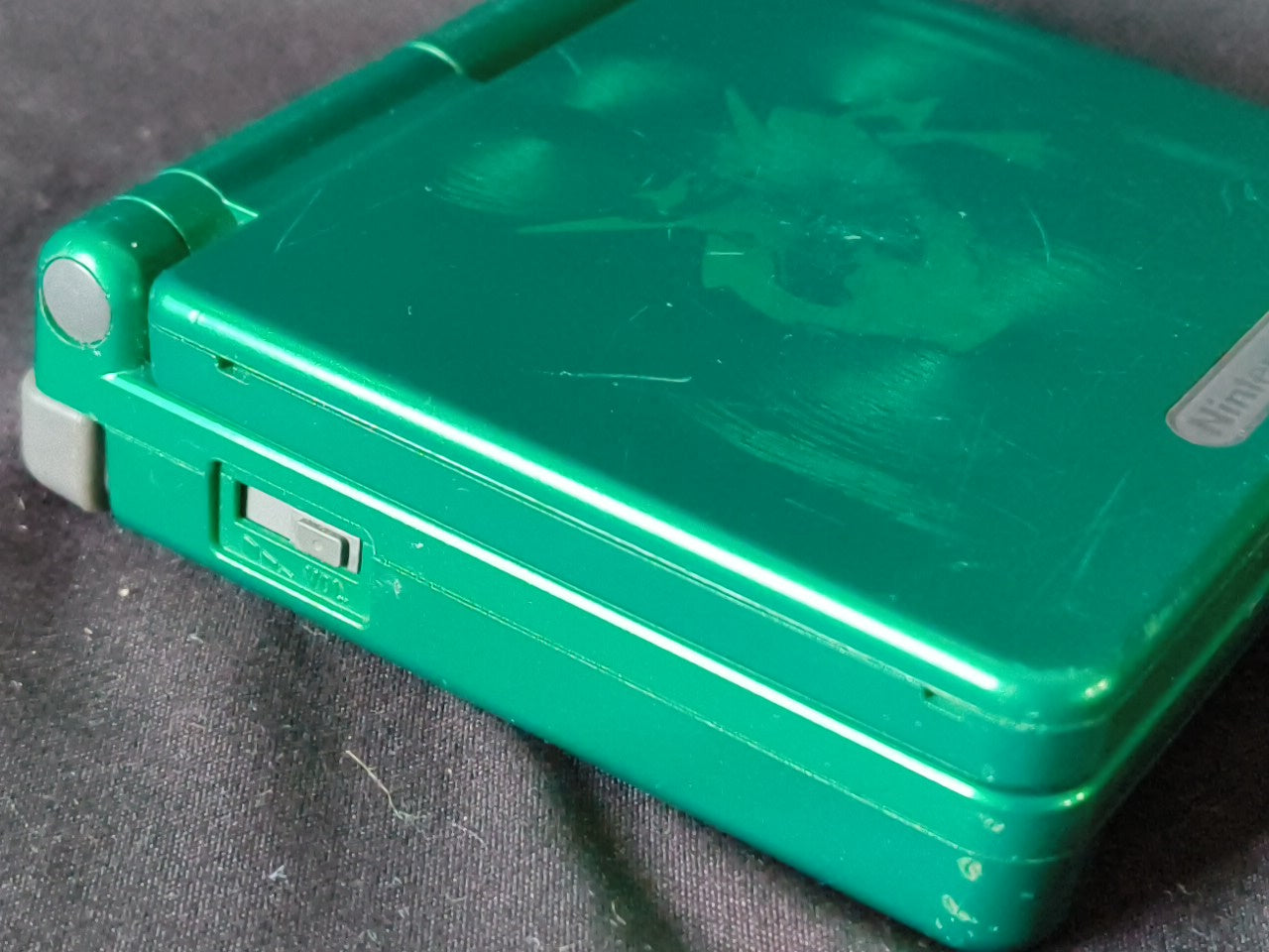 Authentic Pokemon Rayquaza LIMITED GAMEBOY ADVANCE SP CONSOLE, Working-h0307-