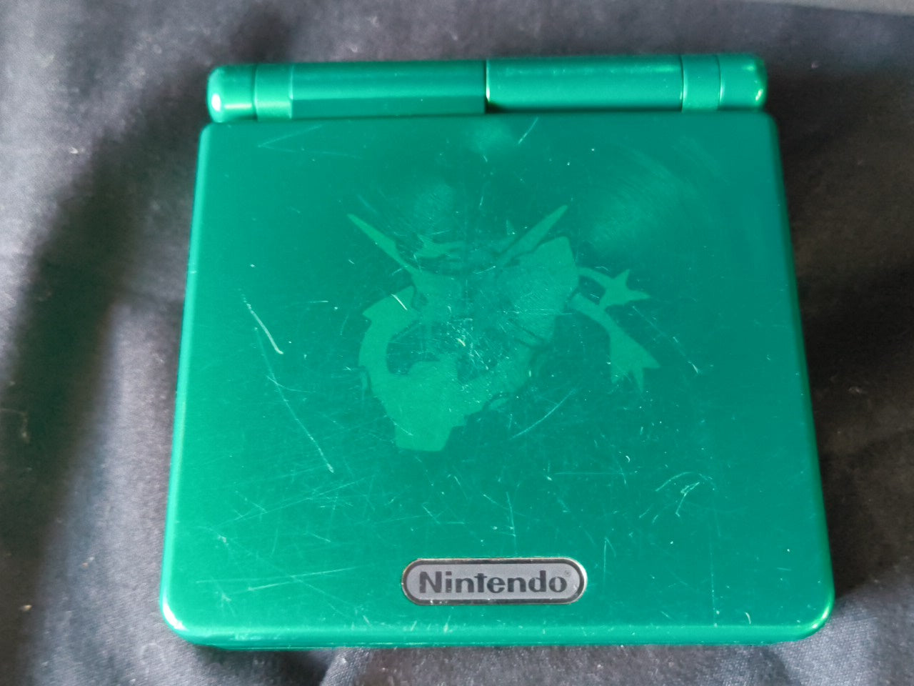 Authentic Pokemon Rayquaza LIMITED GAMEBOY ADVANCE SP CONSOLE, Working-h0307-