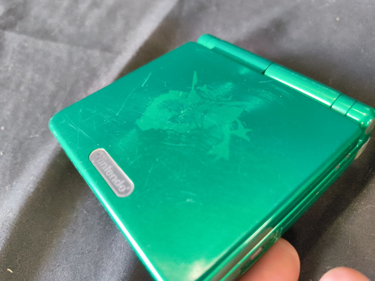 Authentic Pokemon Rayquaza LIMITED GAMEBOY ADVANCE SP CONSOLE, Working-h0307-