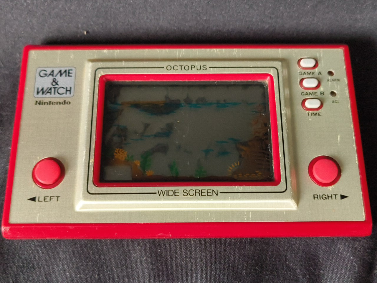 Vintage Nintendo Game & Watch Octopus OC-22 Handheld game /tested-h0307-