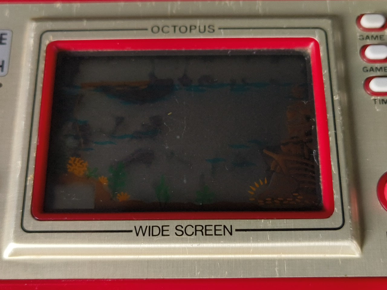 Vintage Nintendo Game & Watch Octopus OC-22 Handheld game /tested-h0307-