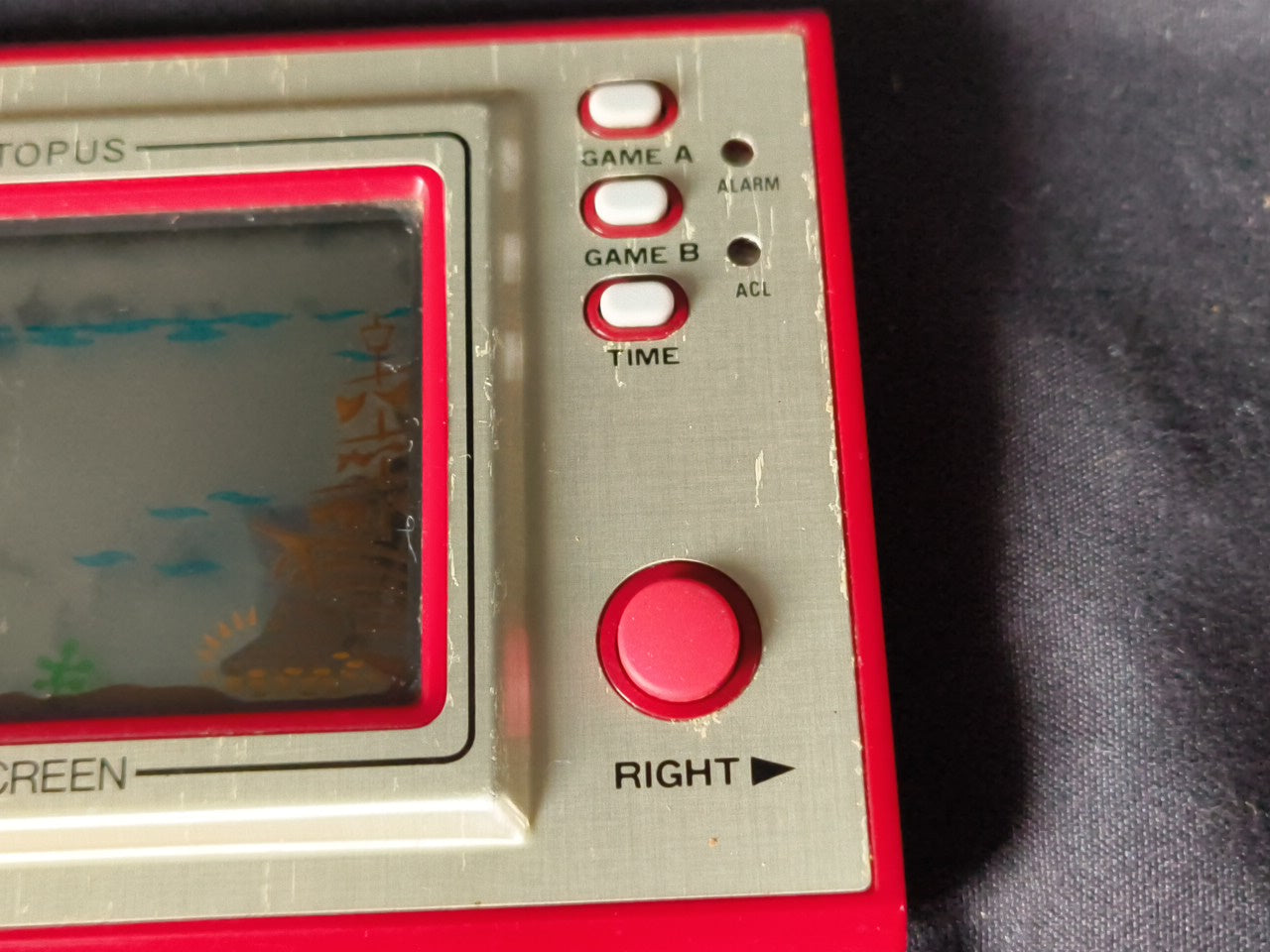 Vintage Nintendo Game & Watch Octopus OC-22 Handheld game /tested-h0307-