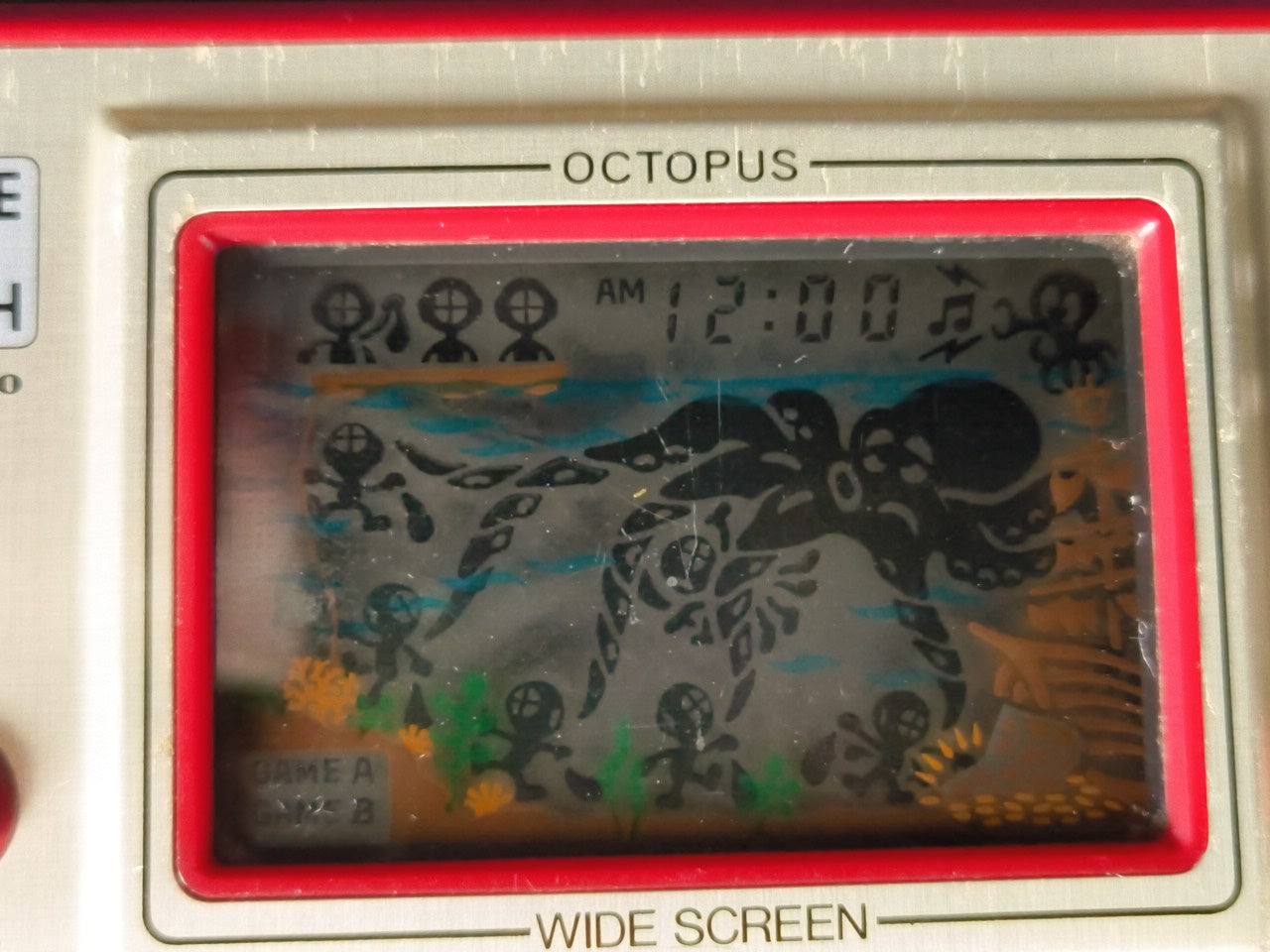Vintage Nintendo Game & Watch Octopus OC-22 Handheld game /tested-h0307-