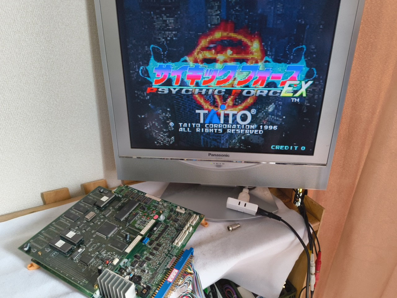 TAITO Psychic Force EX JAMMA Arcade Game PCB system Board set, working-h0314-