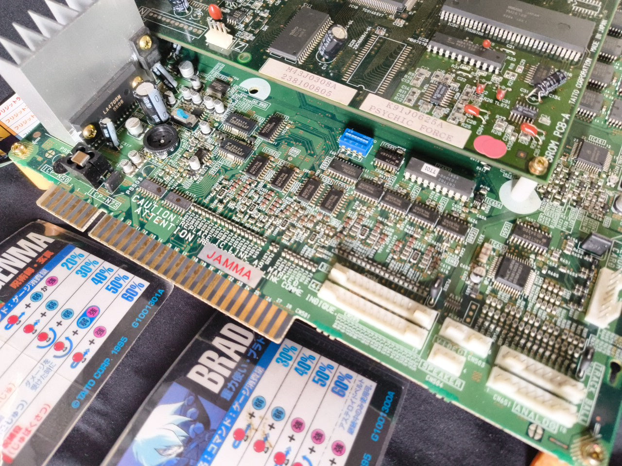 TAITO Psychic Force EX JAMMA Arcade Game PCB system Board set, working-h0314-