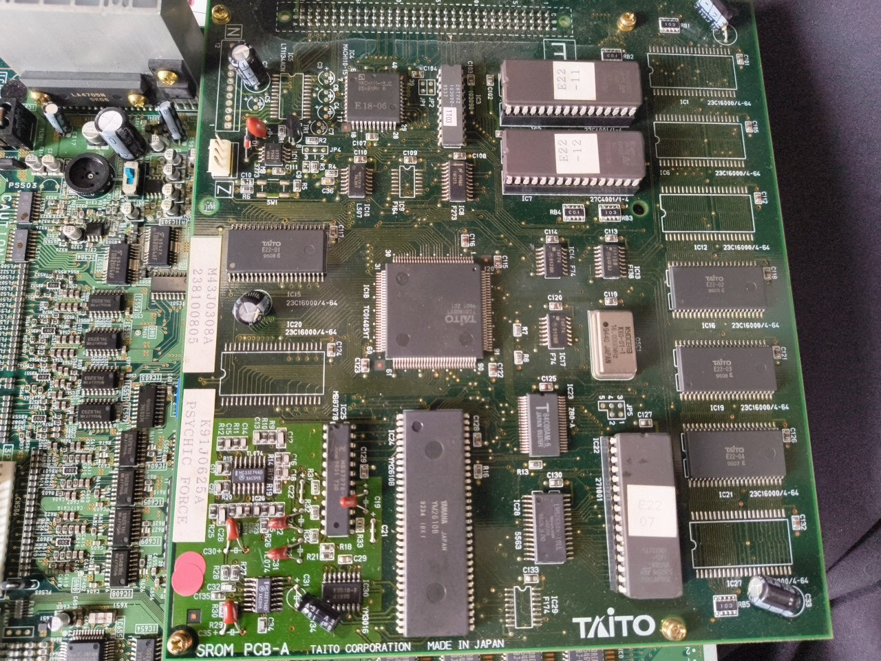 TAITO Psychic Force EX JAMMA Arcade Game PCB system Board set, working-h0314-