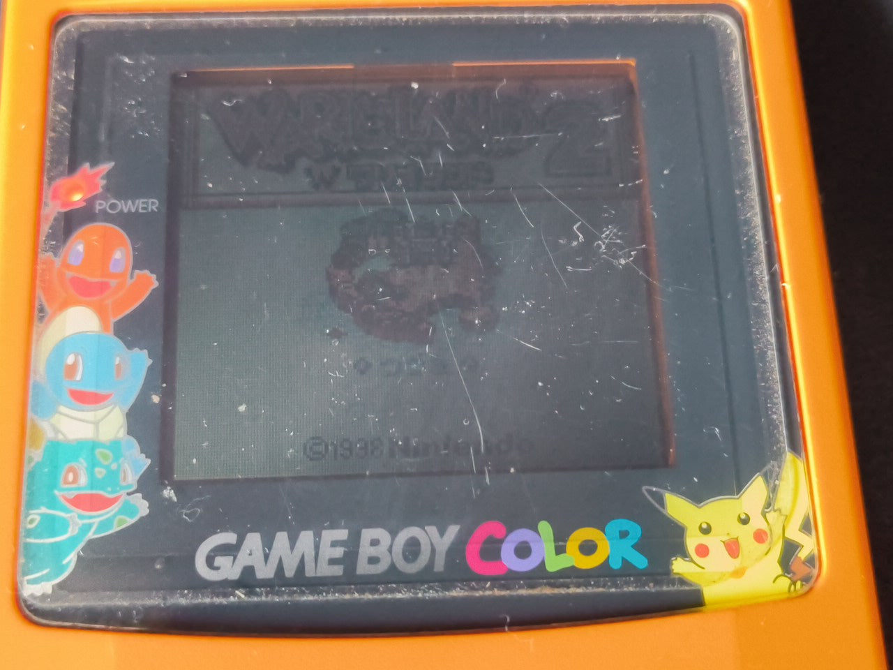 Nintendo Gameboy Color Pokemon Limited edition Orange color console -h0314-