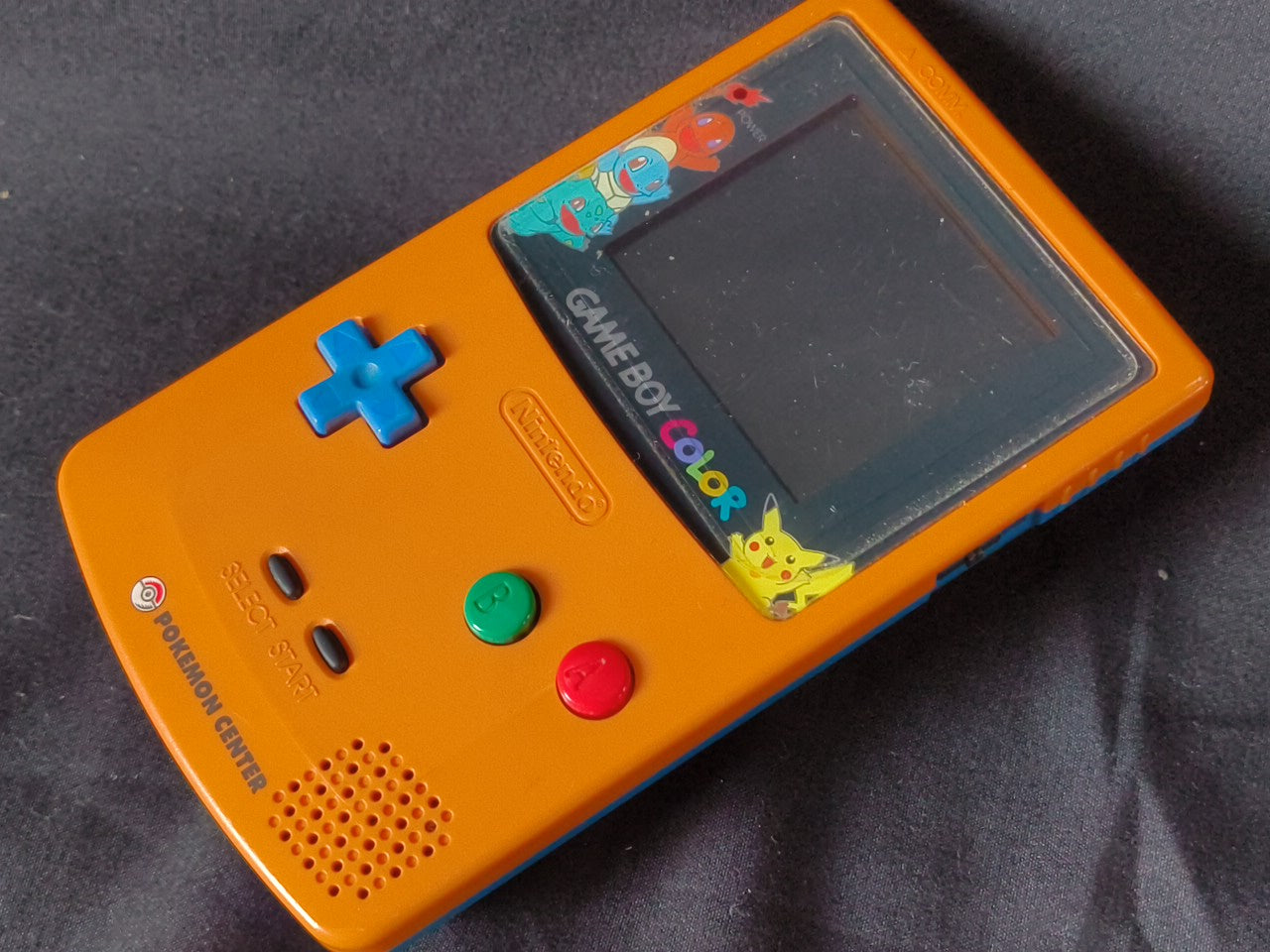 Nintendo Gameboy Color Pokemon Limited edition Orange color console -h0314-