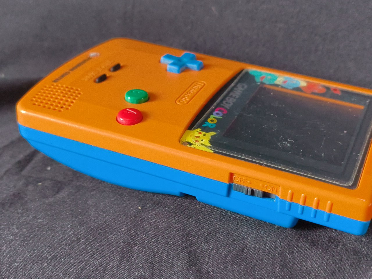 Nintendo Gameboy Color Pokemon Limited edition Orange color console -h0314-