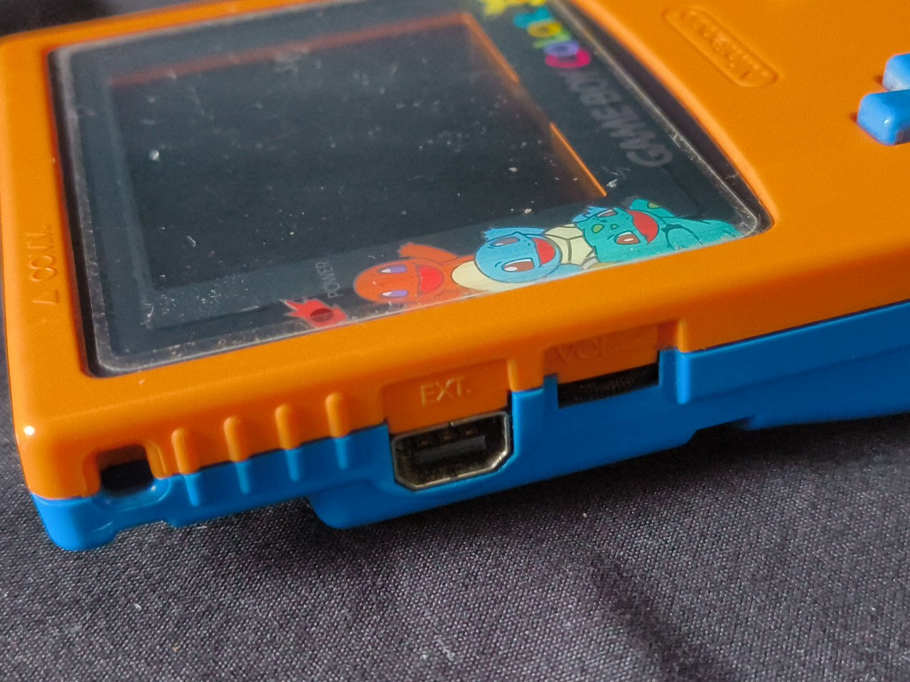 Nintendo Gameboy Color Pokemon Limited edition Orange color console -h0314-