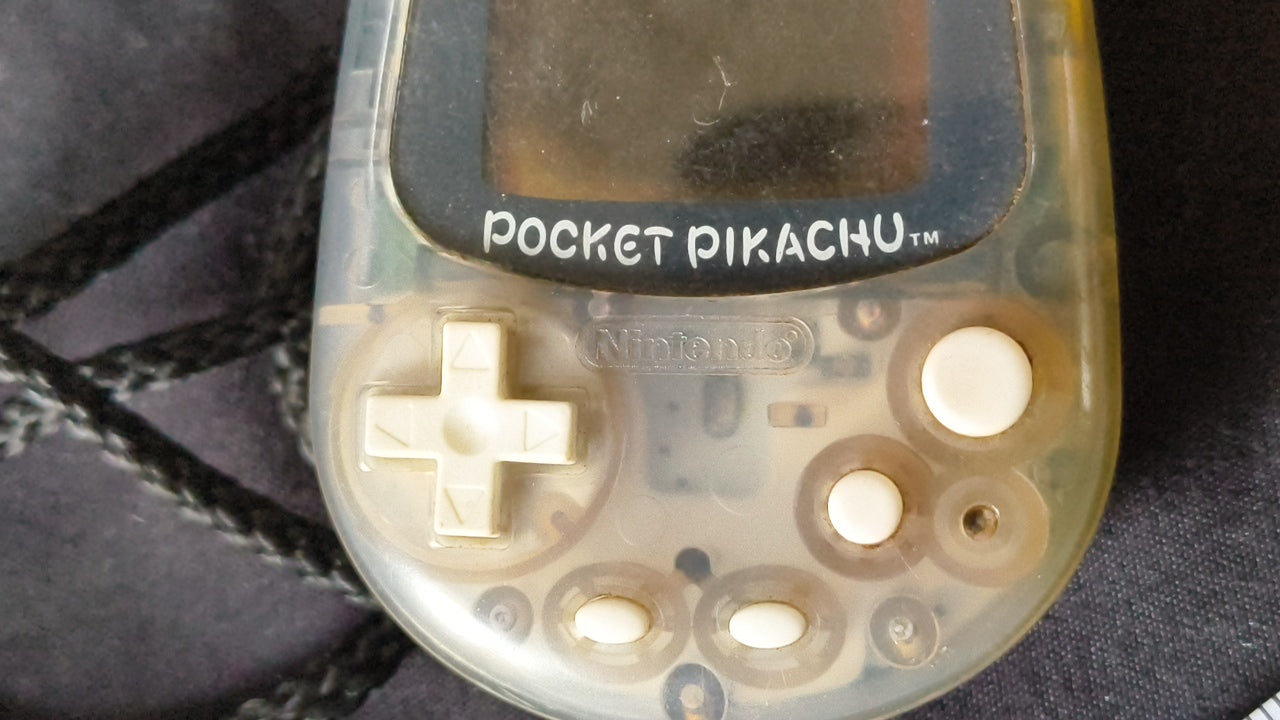 JUNK/Broken Nintendo Pocket Pikachu 1998 Pokemon Pedometer 2-PCS set h0317