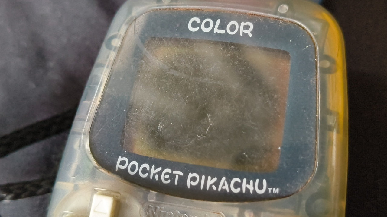 JUNK/Broken Nintendo Pocket Pikachu 1998 Pokemon Pedometer 2-PCS set h0317