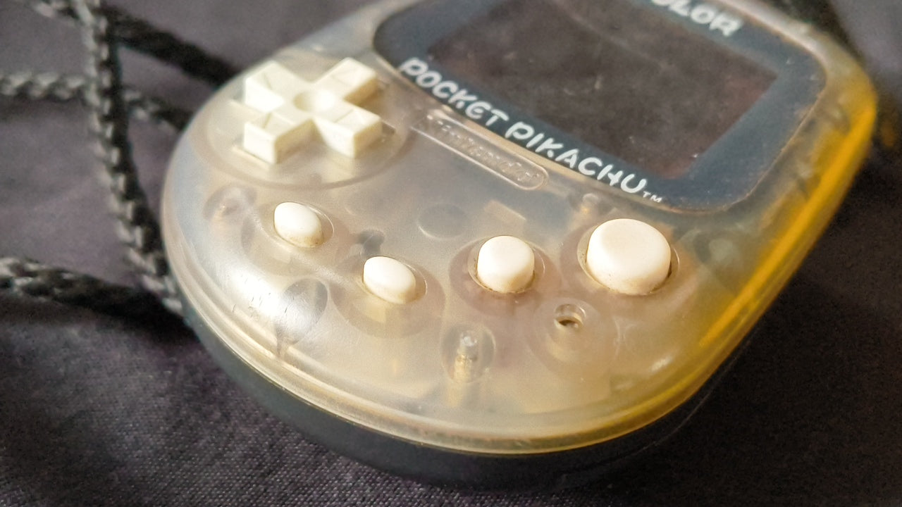 JUNK/Broken Nintendo Pocket Pikachu 1998 Pokemon Pedometer 2-PCS set h0317