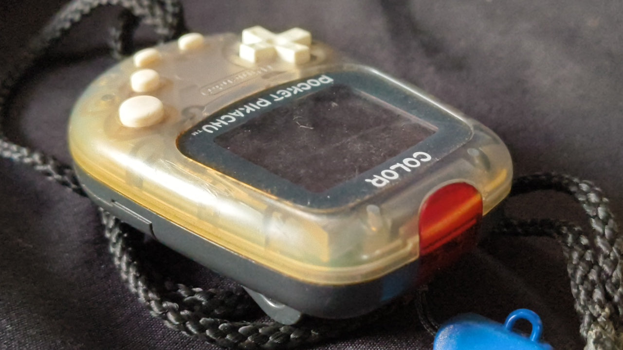 JUNK/Broken Nintendo Pocket Pikachu 1998 Pokemon Pedometer 2-PCS set h0317