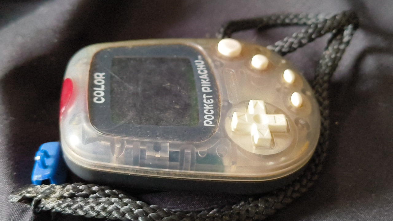JUNK/Broken Nintendo Pocket Pikachu 1998 Pokemon Pedometer 2-PCS set h0317