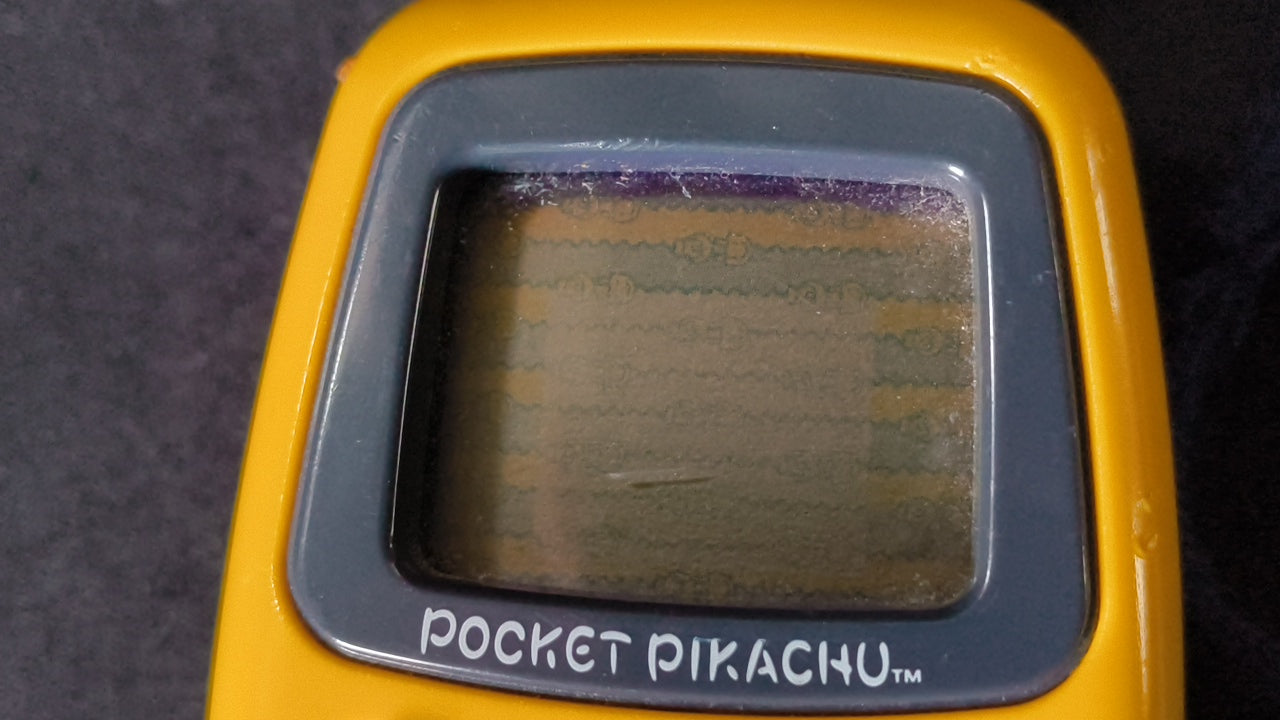 JUNK/Broken Nintendo Pocket Pikachu 1998 Pokemon Pedometer 2-PCS set h0317