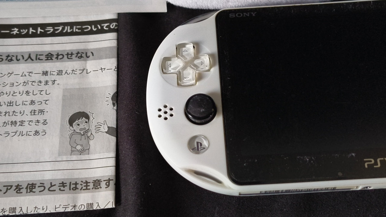 SONY PS Vita PCH-2000 Glacier White Console 1GB, w/Manual Box set,Working-h0317-