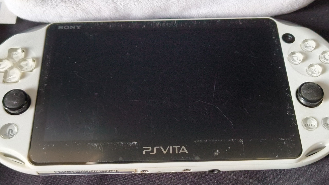 SONY PS Vita PCH-2000 Glacier White Console 1GB, w/Manual Box set,Working-h0317-