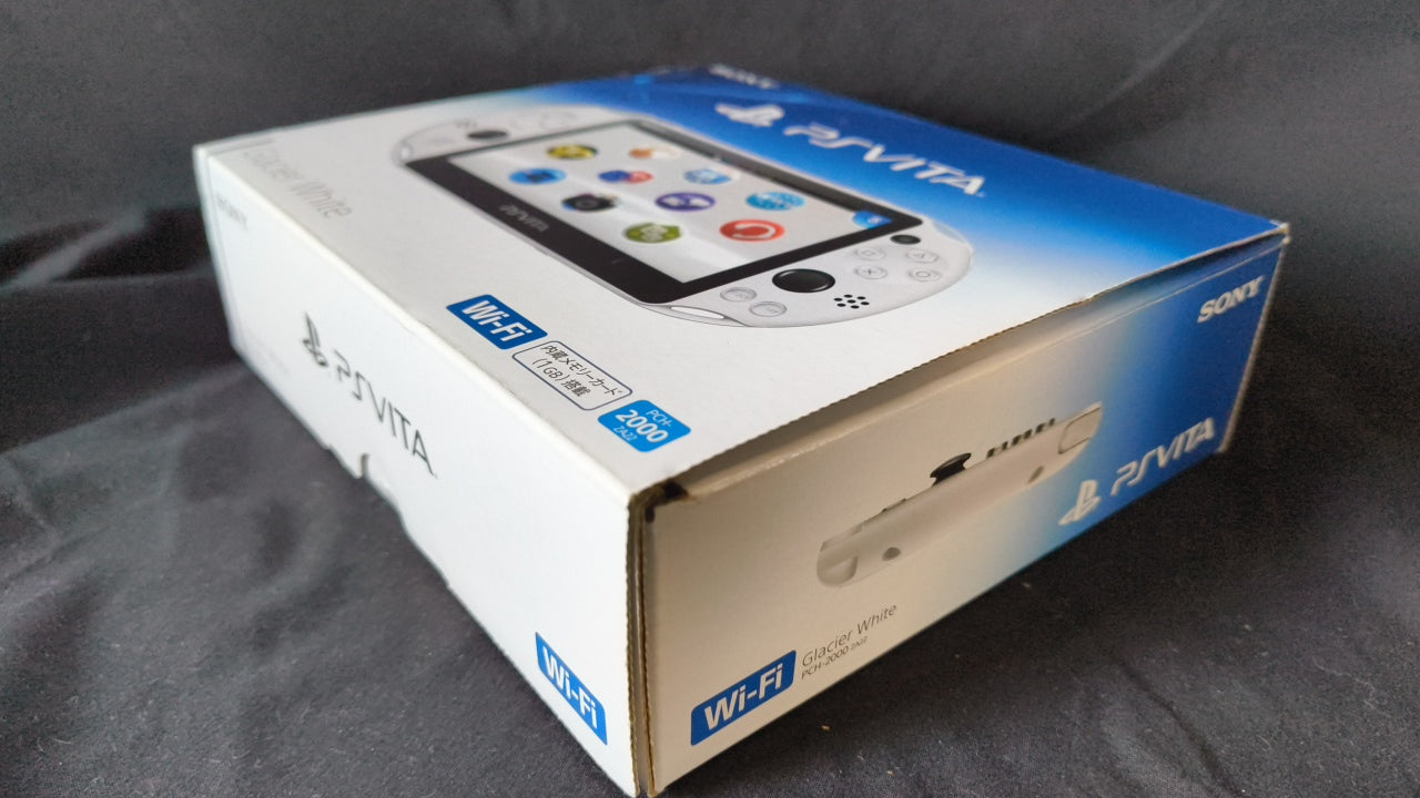 SONY PS Vita PCH-2000 Glacier White Console 1GB, w/Manual Box set,Working-h0317-