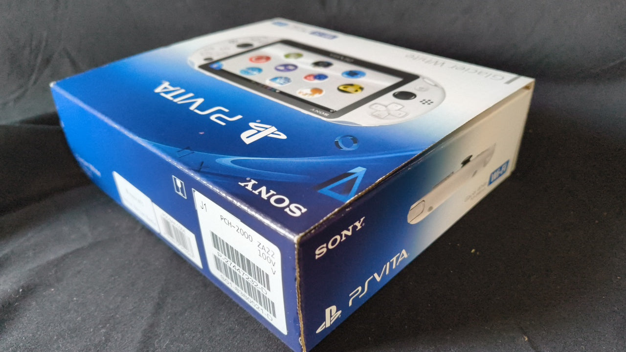 SONY PS Vita PCH-2000 Glacier White Console 1GB, w/Manual Box set,Working-h0317-
