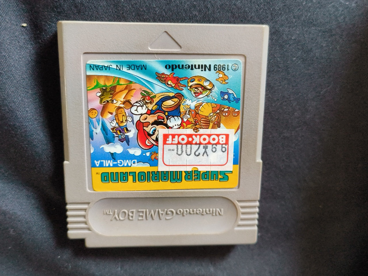 Used, Nintendo Gameboy Light Gold color console MGB-101 w/Game, Working-h0321-1