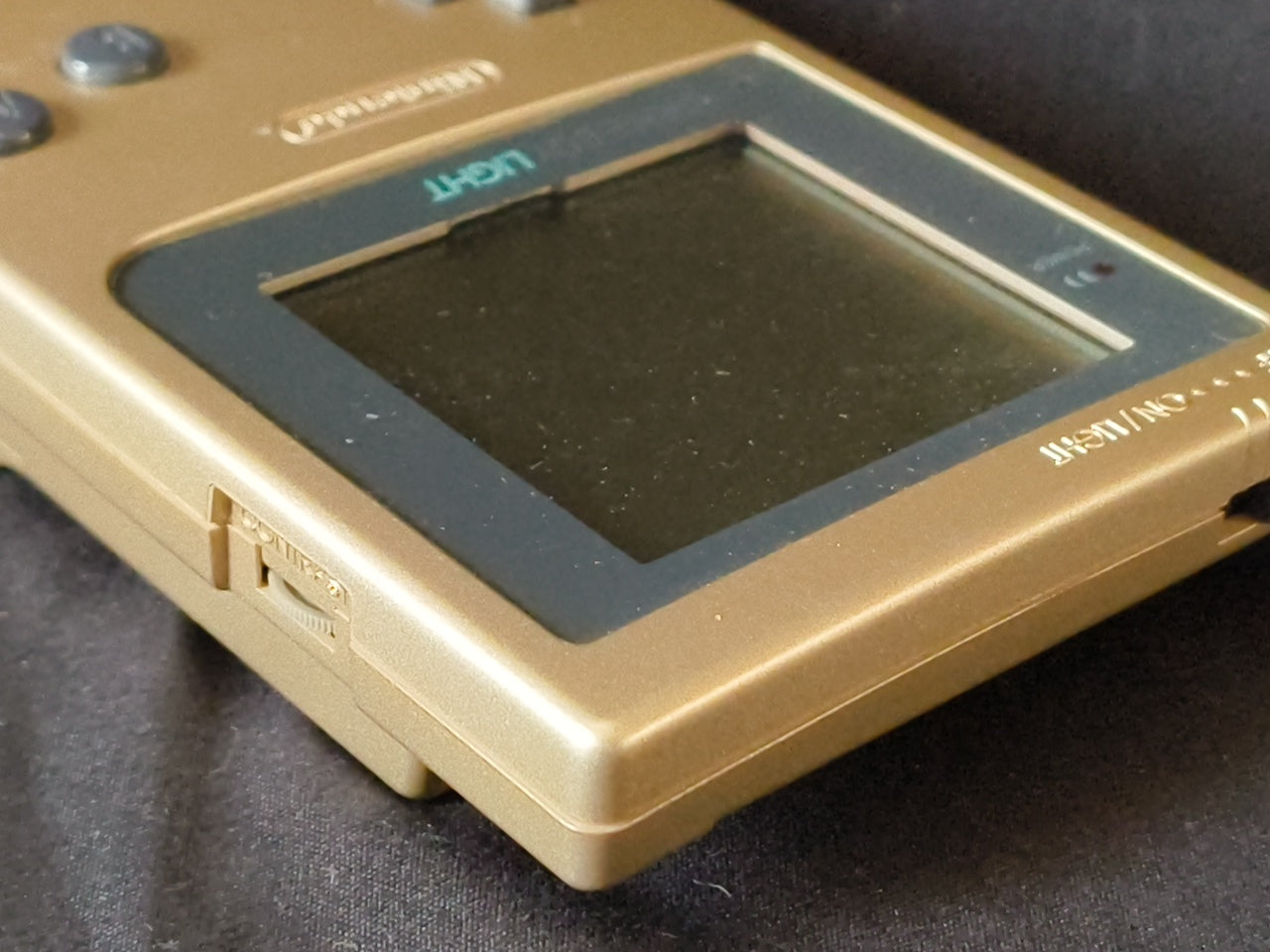 Used, Nintendo Gameboy Light Gold color console MGB-101 w/Game, Working-h0321-1