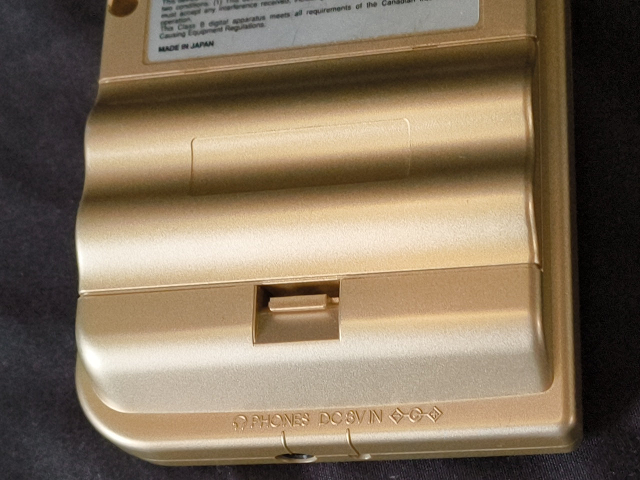 Used, Nintendo Gameboy Light Gold color console MGB-101 w/Game, Working-h0321-1