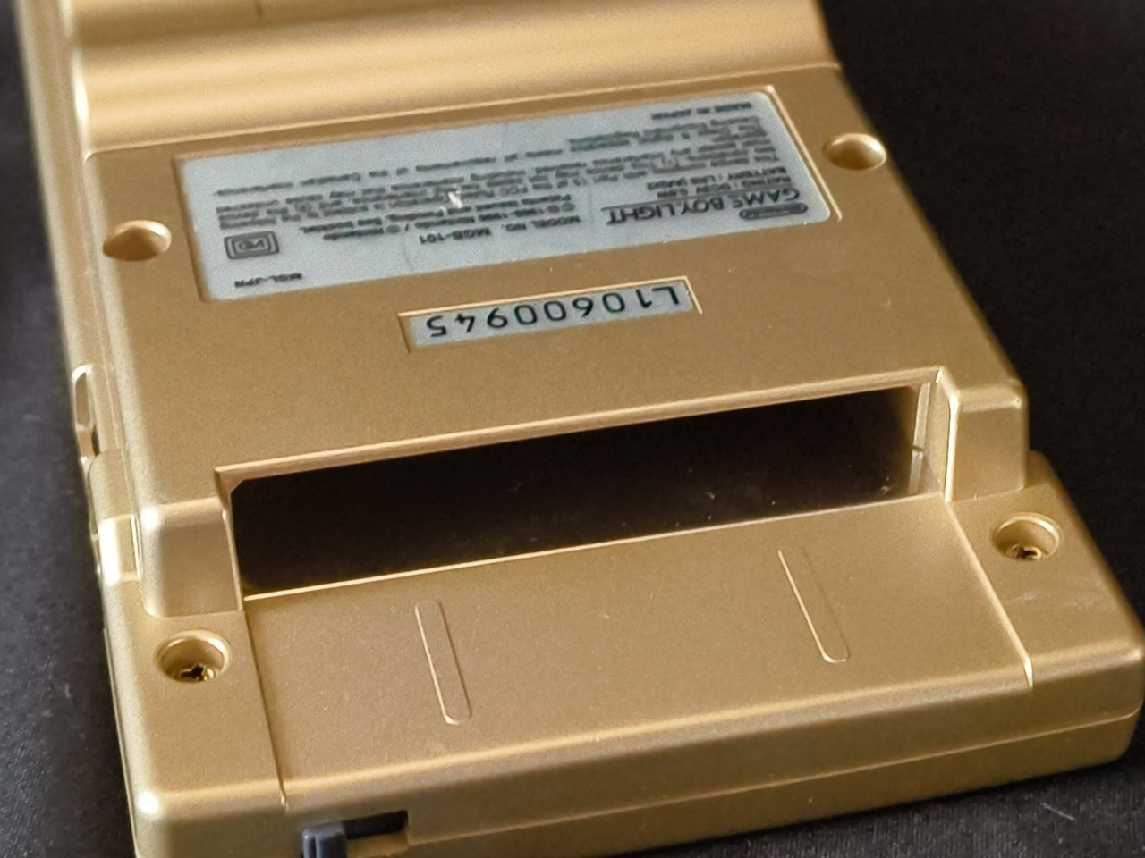 Used, Nintendo Gameboy Light Gold color console MGB-101 w/Game, Working-h0321-1