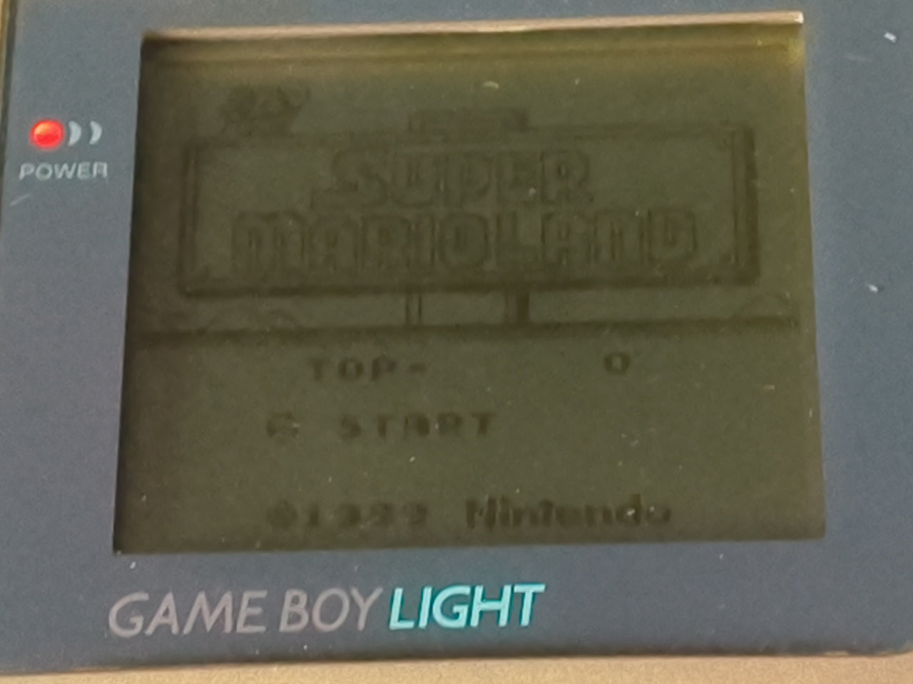 Used, Nintendo Gameboy Light Gold color console MGB-101 w/Game, Working-h0321-1