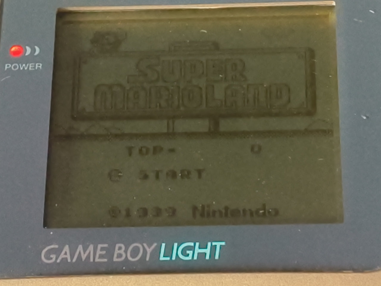 Used, Nintendo Gameboy Light Gold color console MGB-101 w/Game, Working-h0321-1