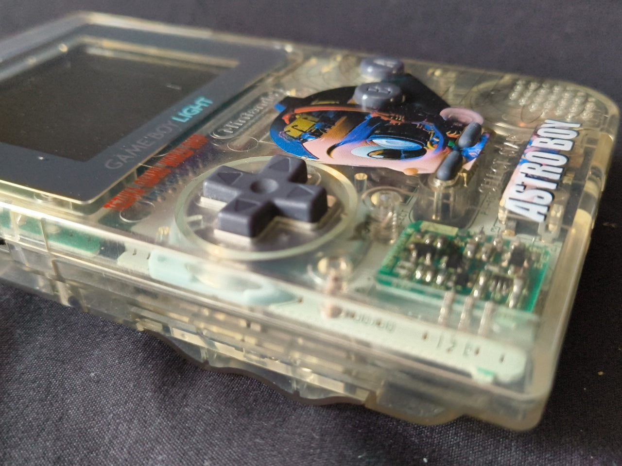 Nintendo Gameboy Light Limited ASTRO BOY Clear Edition console, Working-h0321-