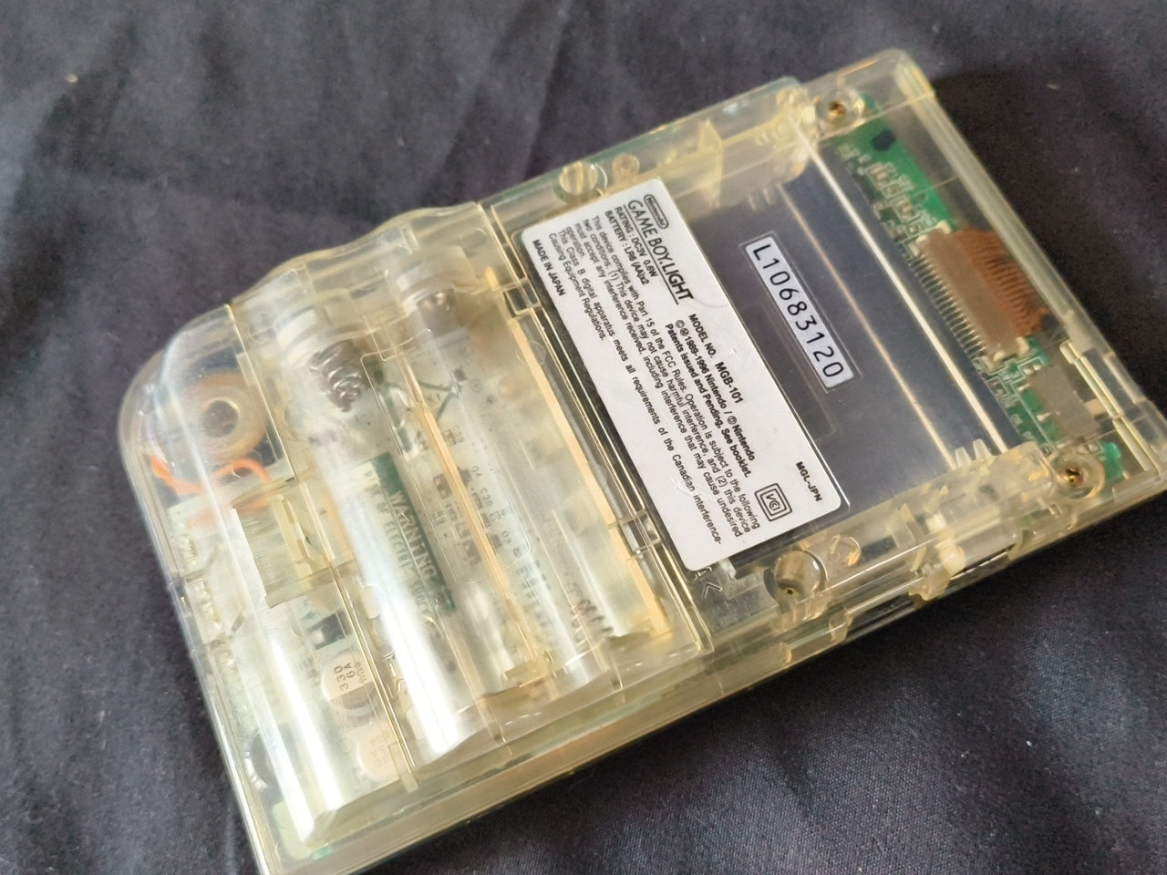 Nintendo Gameboy Light Limited ASTRO BOY Clear Edition console, Working-h0321-