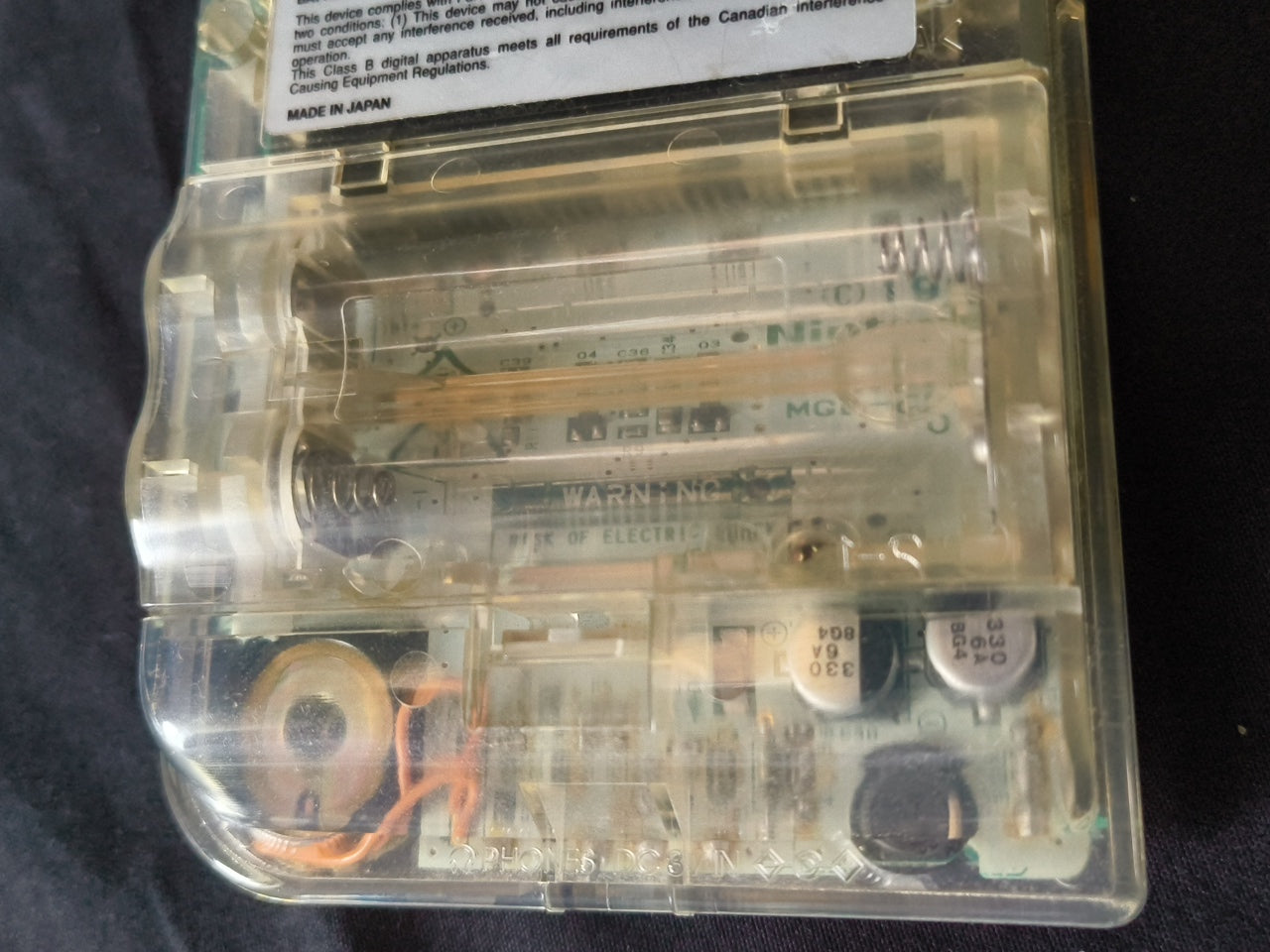 Nintendo Gameboy Light Limited ASTRO BOY Clear Edition console, Working-h0321-