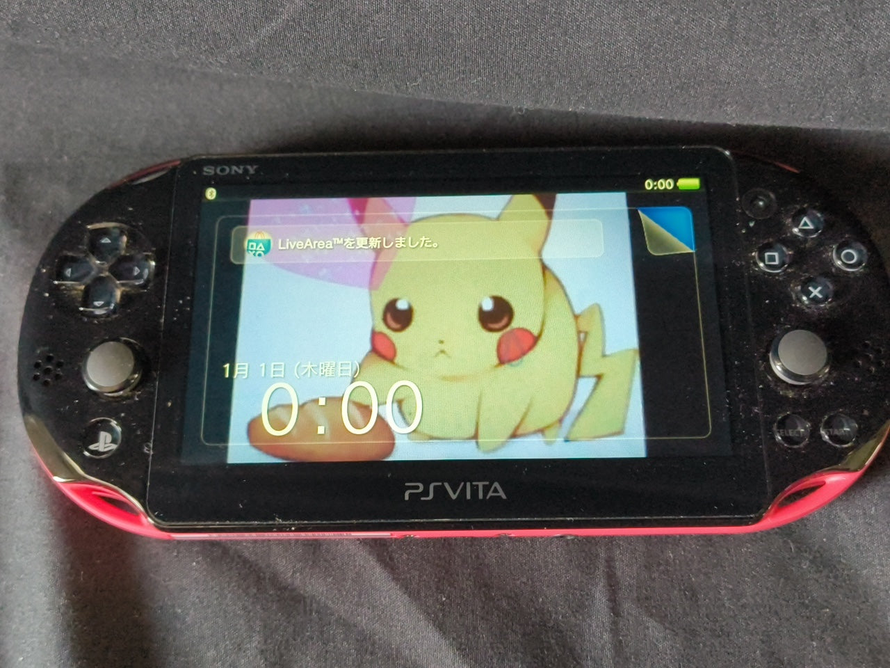 SONY PS Vita PCH-2000 ZA15 Pink Black Console/ Working, No charger-h0321-