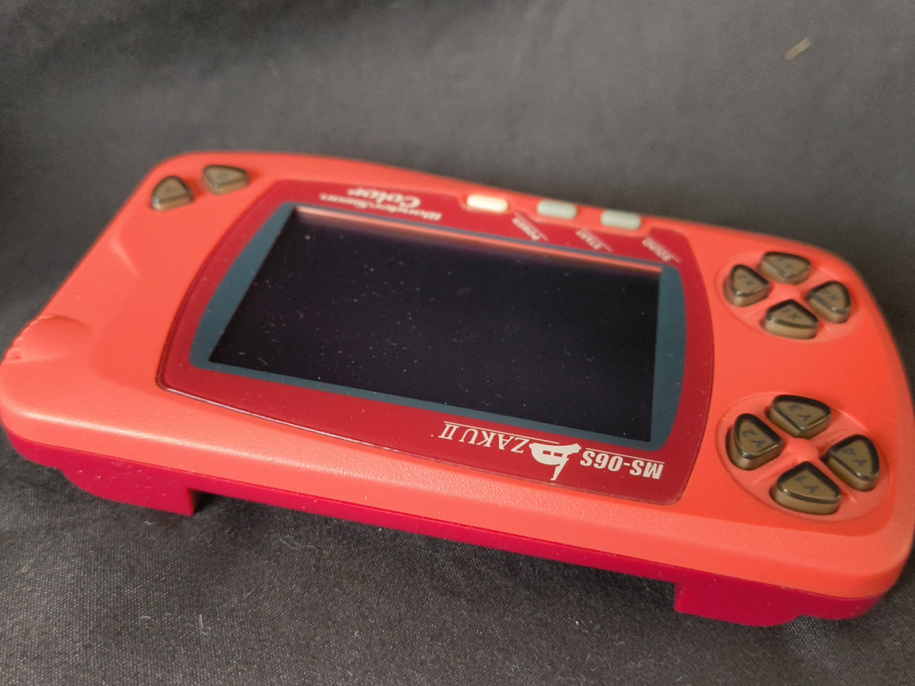 WONDERSWAN Color Console GUNDAM CHAR's ZAKU II Red Ver. w/manual, box set-h0324-